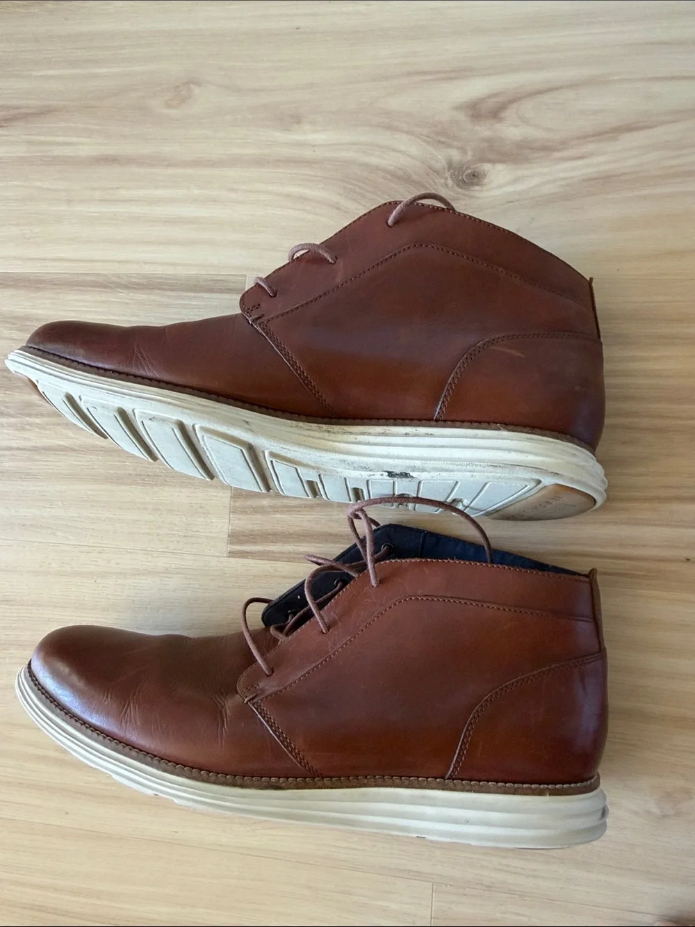 Men's Men’s Cole Haan Grand Os Brown Leather Boots